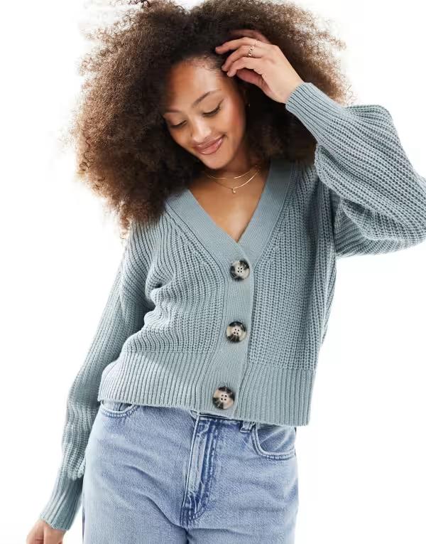 ジェイディーワイ レディース アウター カーディガン JDY slouchy long sleeve cardigan in sage LIGHT GREEN グリーン