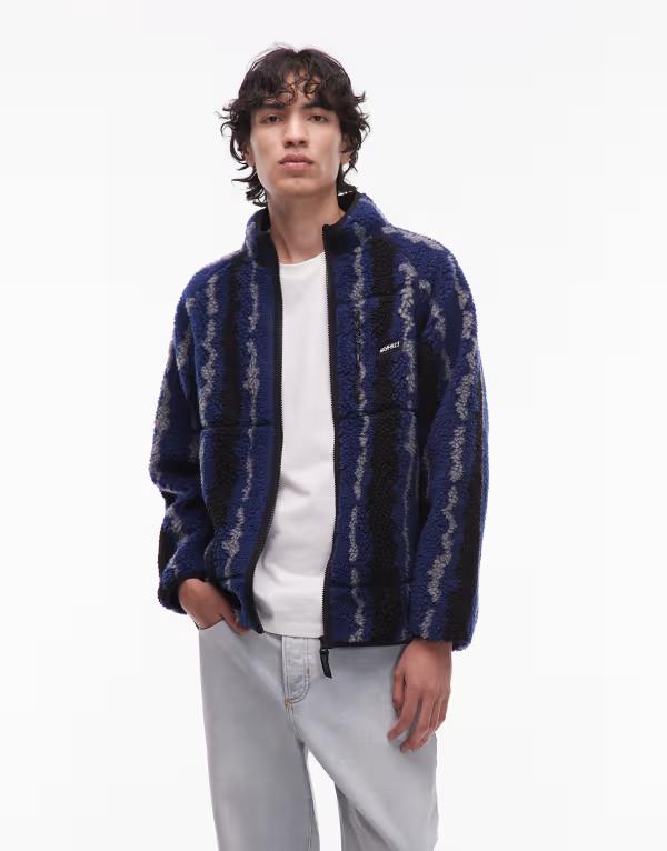 グラミチ メンズ アウター ジャケット・ブルゾン ジャケット Gramicci ripple teddy jacket and Multi マルチカラー