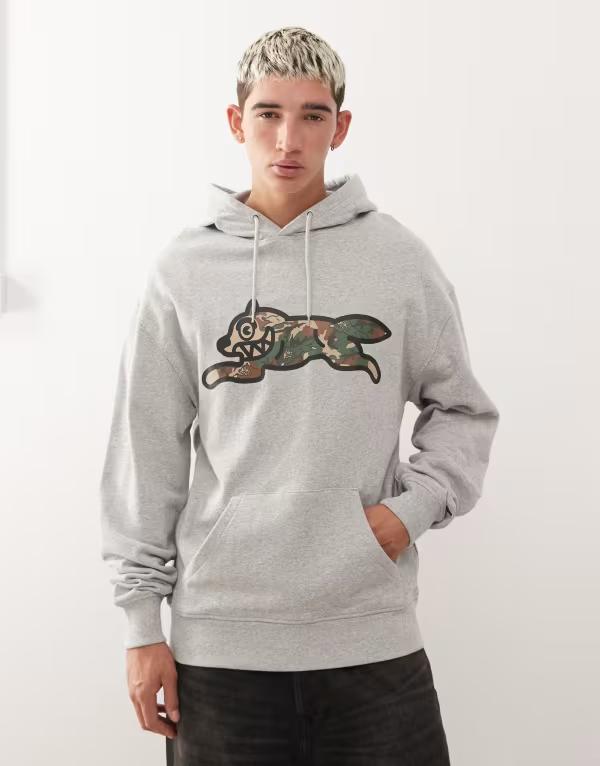 A16124 美品 アイスクリーム ドッグプリントスウェット グレー L クラフトスタンダードブティック CRAFT STANDARD BOUTIQUE