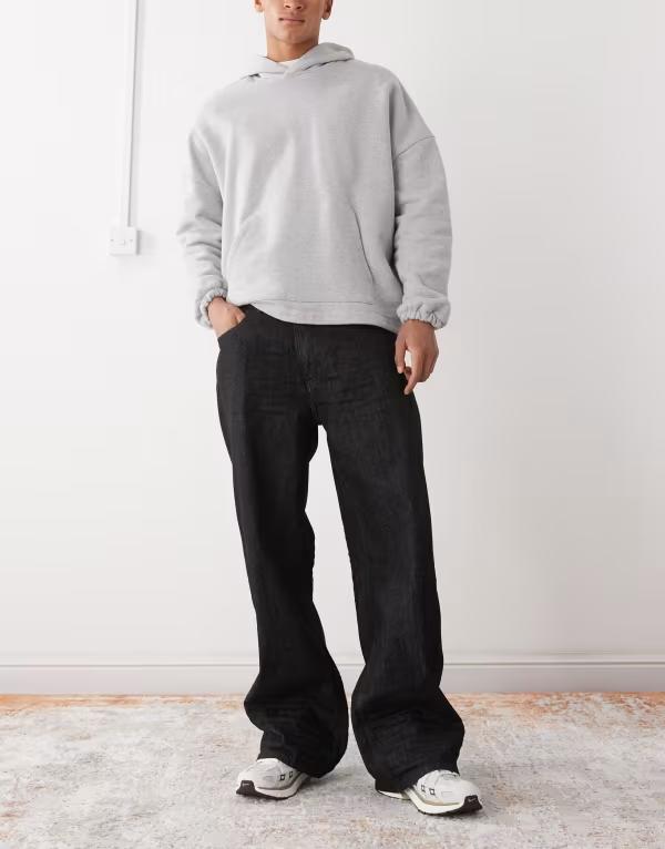 チープマンデー メンズ ボトムス デニムパンツ ジーンズ Cheap Monday Looser baggy jeans rinse wash RINSE WASH BLACK ブラック｜ReVida 店