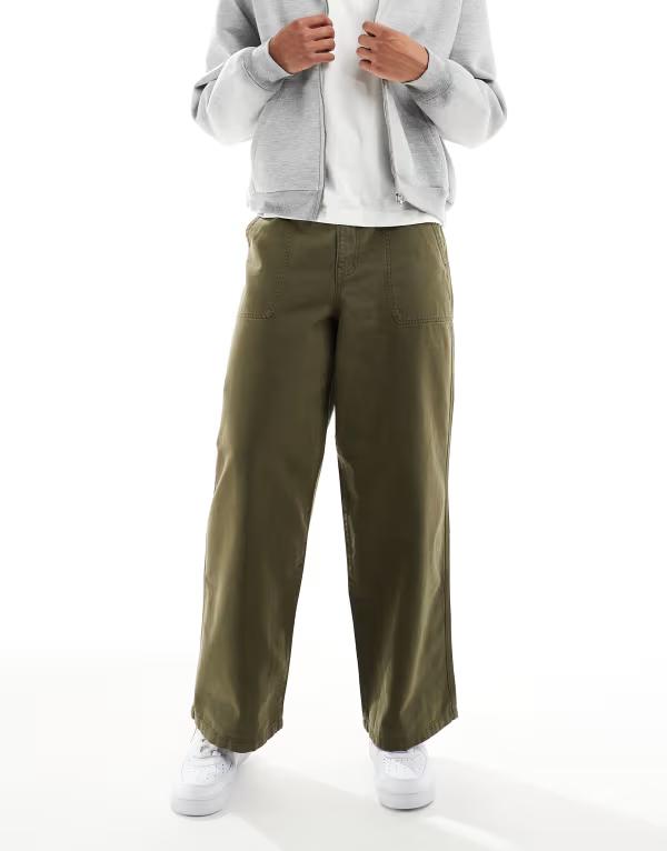 エイソス メンズ ボトムス カジュアルパンツ パンツ ASOS DESIGN super baggy pants Khaki カーキ