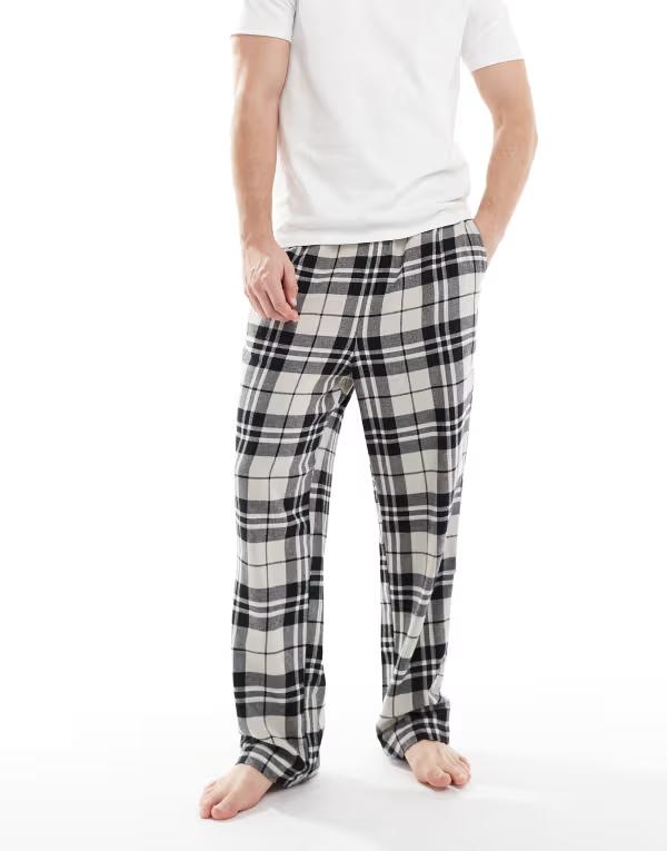 万力 アンド ジョーンズ メンズ ボトムス 心地よいズボン下 ズボン下 Jack \u0026 Jones plaid lounge pants and Moonbeam 白いこと