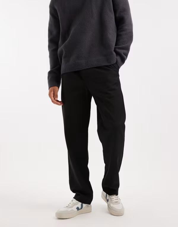 オンリーアンドサンズ メンズ ボトムス カジュアルパンツ パンツ ONLY & SONS tailored pants Black ブラック