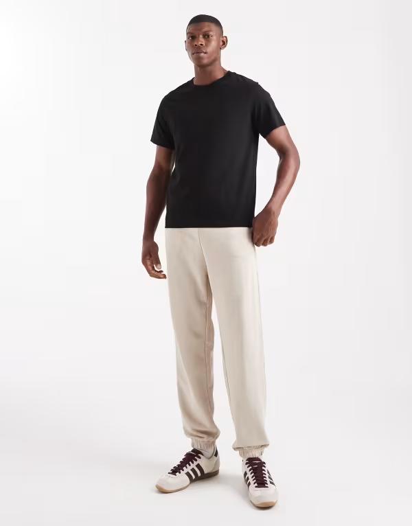 ジャック アンド ジョーンズ メンズ ボトムス カジュアルパンツ スリムフィット パンツ スウェットパンツ Jack & Jones slim fit sweatpants Moonbeam ベージュ