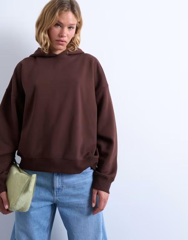とっ始め販売店 レディース アウター パーカー・スウェット パーカー Topshop ultimate hoodie インチ chocolate Chocolate 黒茶
