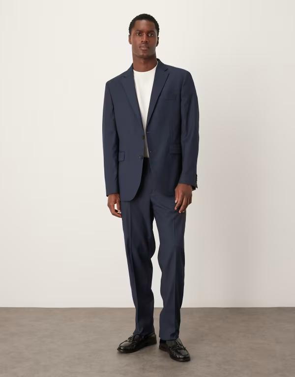 マンゴ メンズ ボトムス カジュアルパンツ パンツ Mango London tailored pants - part of a set NAVY ネイビー|ReVida 店