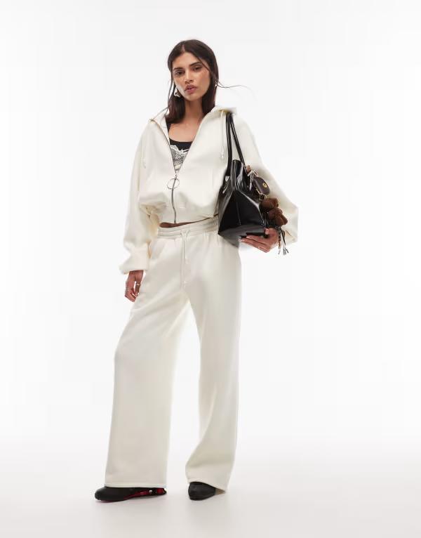 エイソス レディース ボトムス 心地好いズボン下 ローライズ ズボン下 スウェットパンツ ASOS DESIGN low rise balloon sweatpants インチ cream - part of a set CREAM 皮膚軟化剤