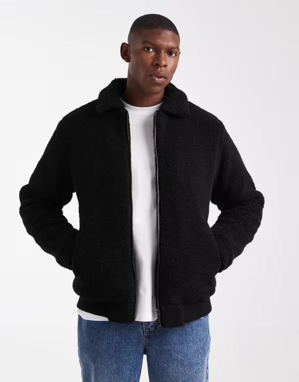 ブレーブソウル メンズ アウター ジャケット・ブルゾン ジャケット Brave Soul borg bomber jacket Black ブラック｜ReVida 店
