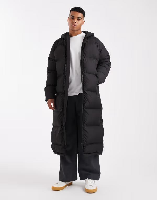 エイソス メンズ アウター ジャケット・ブルゾン ジャケット ASOS DESIGN longline puffer jacket Black ブラック