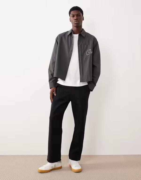 マンゴ メンズ ボトムス 心地好いズボン下 ズボン下 スウェットパンツ Mango tailored sweatpants NAVY 米国海軍