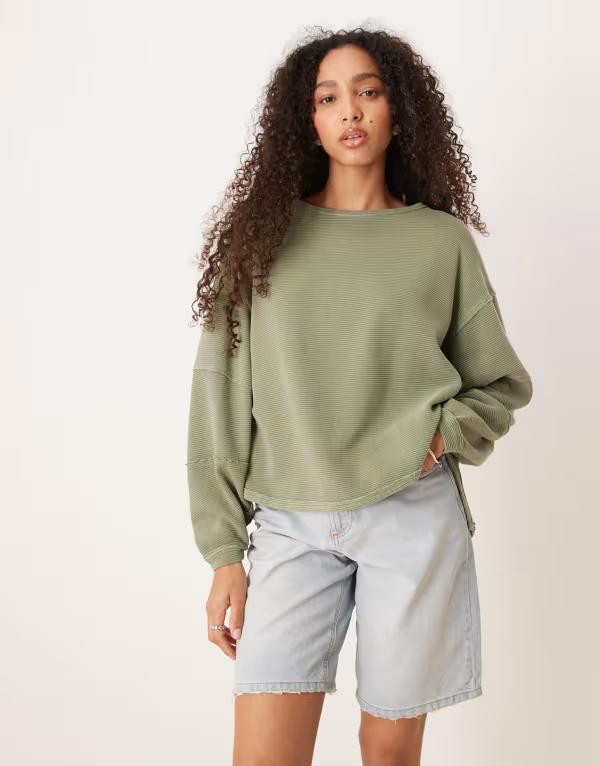 フリーピープル レディース トップス Tシャツ Free People total eclipse tee in oil Oil green グリーン