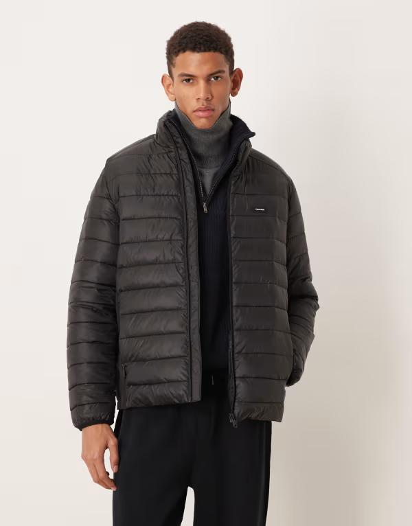 カルバンクライン メンズ アウター コート ジャケット Calvin Klein padded jacket Ck black ブラック