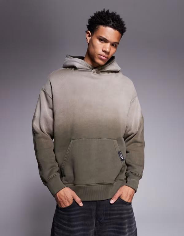 グッドフォーナッシング メンズ アウター パーカー・スウェット Good For Nothing oversized pullover hoodie インチ washedark BROWN 赤銅色