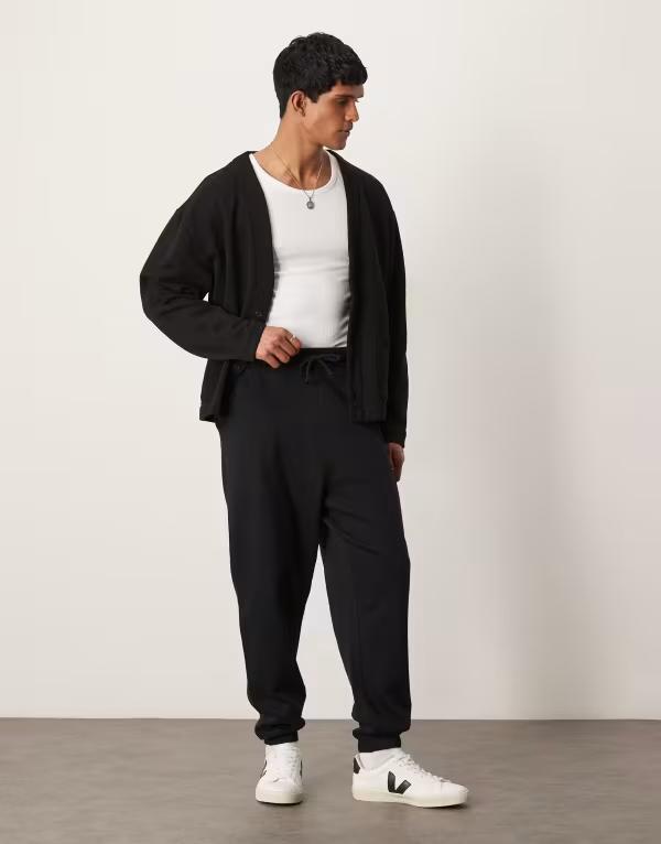 エイソス メンズ ボトムス カジュアルパンツ オーバーサイズフィット スウェットパンツ ASOS DESIGN essentials oversized fit sweatpants in heather Gray Heather グレー｜ReVida 店