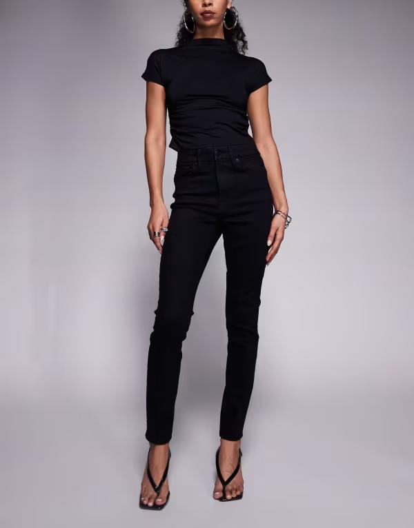 グッドアメリカン レディース ボトムス デニムパンツ ジーンズ Good American always fits good legskinny jeans Black 165 ブラック|ReVida 店