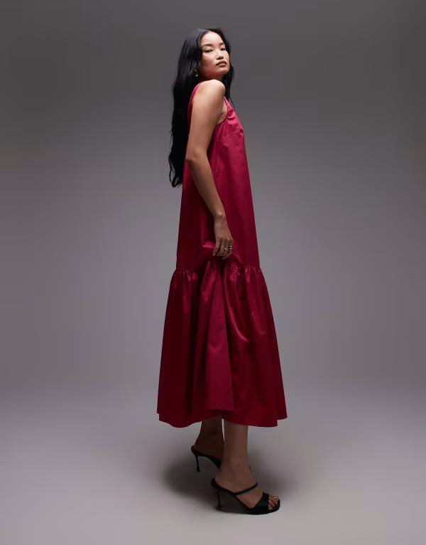 アンドアザーストーリーズ レディース トップス 衣装 マキシ \u0026 Other Stories maxi dress with drop waist and low back PINK サクラ色
