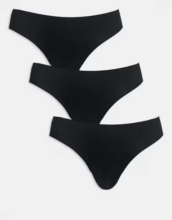 ヴェロモーダ レディース アンダーウェア ブリーフパンツ Vero Moda 3 pack briefs Black ブラック