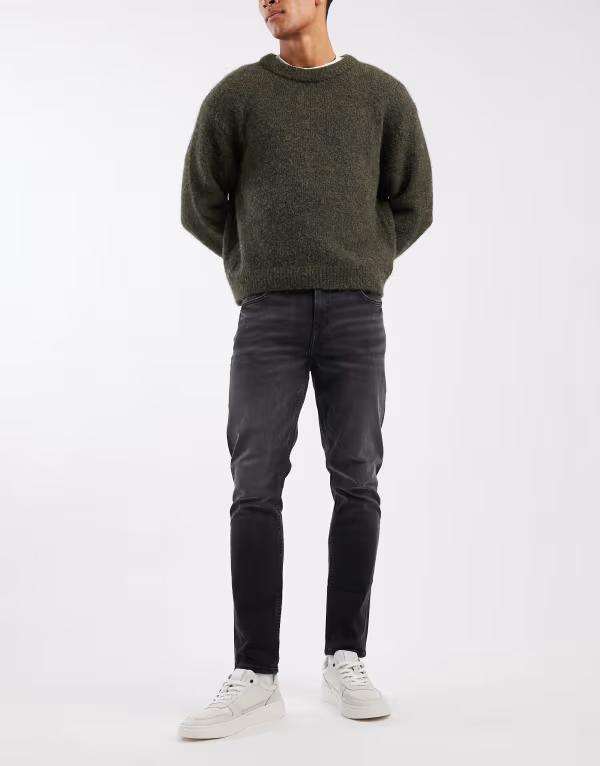 エイソス メンズ ボトムス デニムパンツ ジーンズ ASOS DESIGN skinny fit jeans in washed gray グレー
