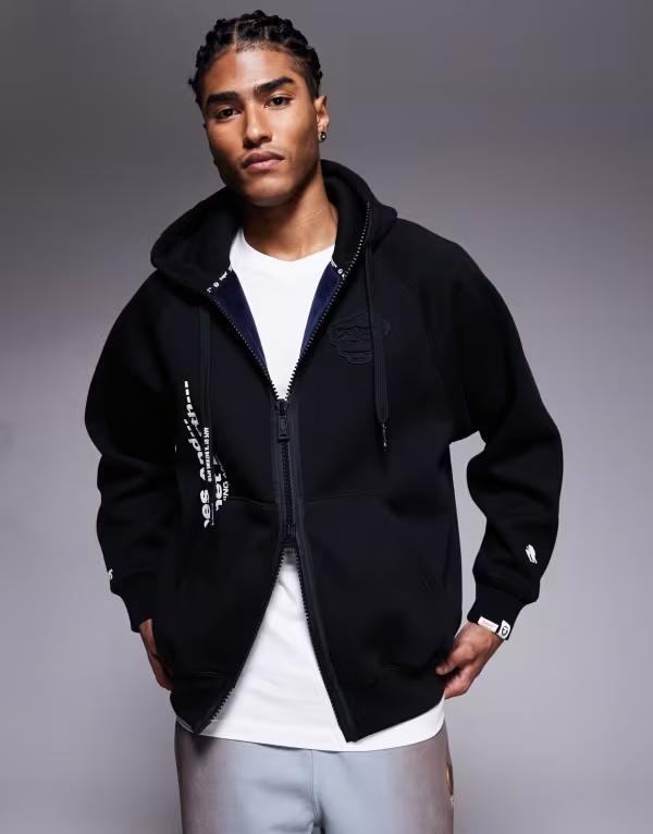 楽天市場】アベイシングエイプ フーディー パーカー 黒色 ブラック