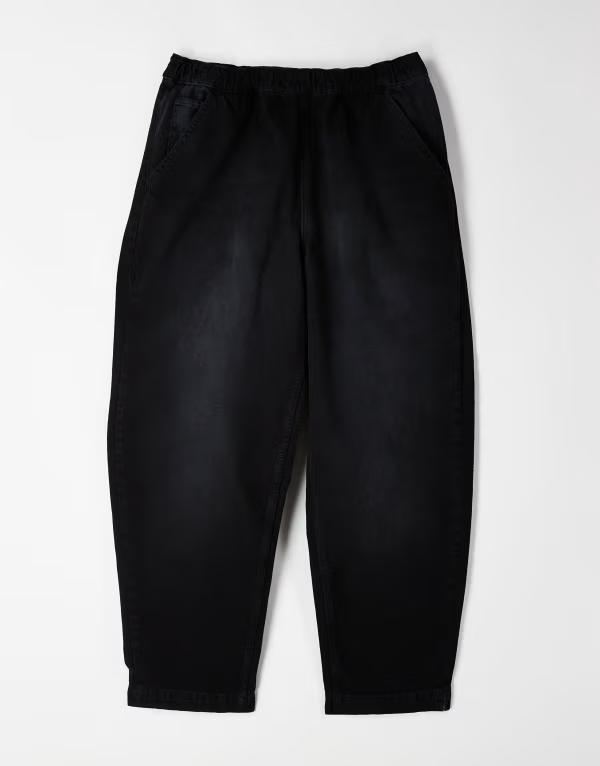 エイソス メンズ ボトムス デニムパンツ ASOS DESIGN Relaxed taper elastic pants with drawstring wash black wash ブラック