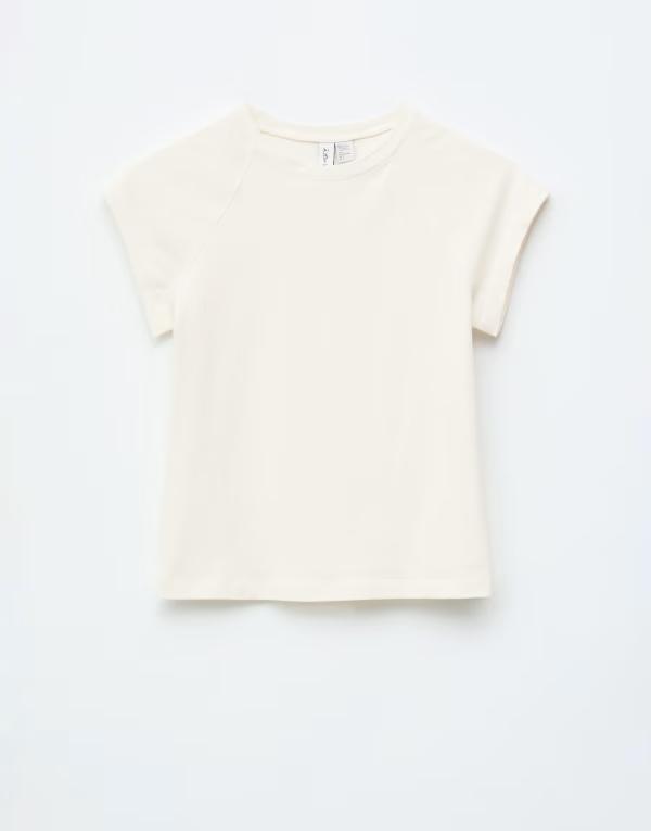 アンドアザーストーリーズ レディース トップス Tシャツ スリムフィット クルーネック キャップ ジャージー & Other Stories jersey slim fit crew neck top with cap sleeves WHITE ホワイト