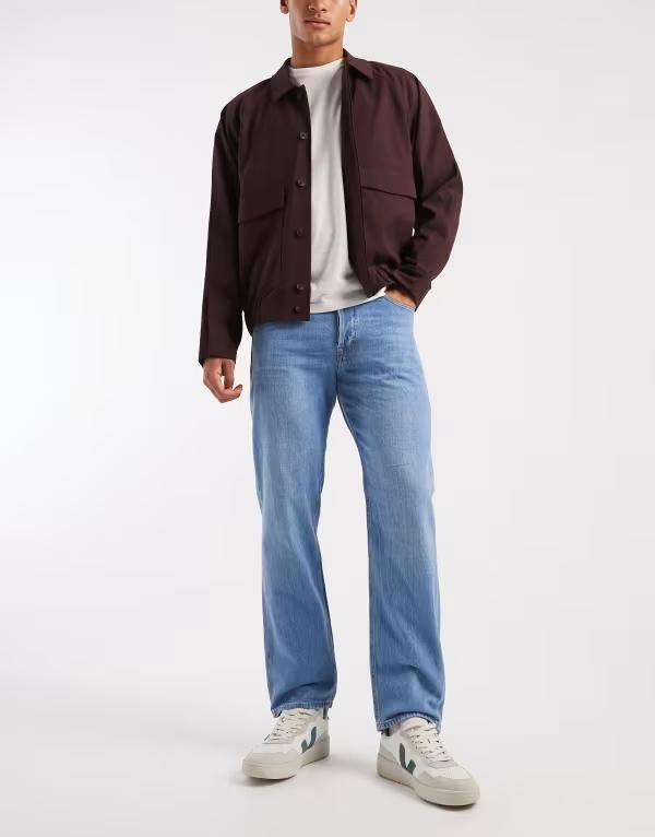 万力 アンド ジョーンズ メンズ ボトムス ジーンズズボン下 伸び伸びする填まる デニム Jack \u0026 Jones Chris relaxed fit jeans インチ light wash Blue Denim ジーンズ