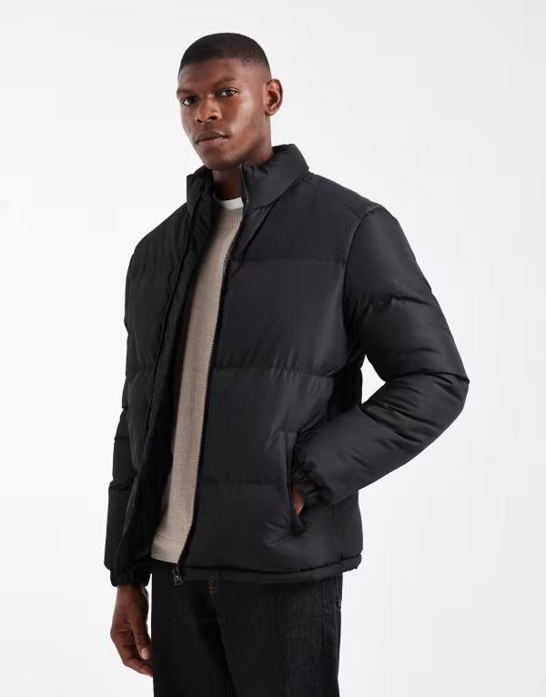 ブレーブソウル メンズ アウター ジャケット・ブルゾン Brave Soul puffer jacket Black ブラック|ReVida 店