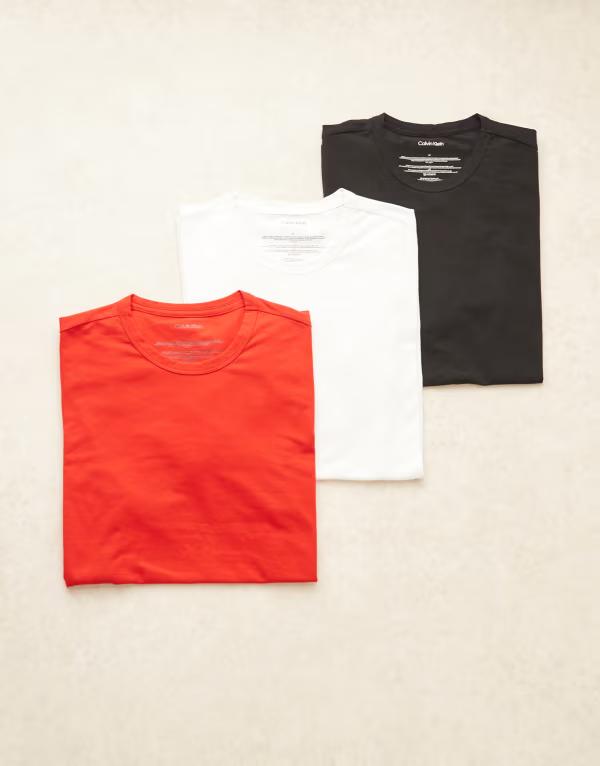 カルバンクライン メンズ トップス プルオーバー Calvin Klein 3-pack short sleeve T-shirts/white/red Multi マルチ色合い