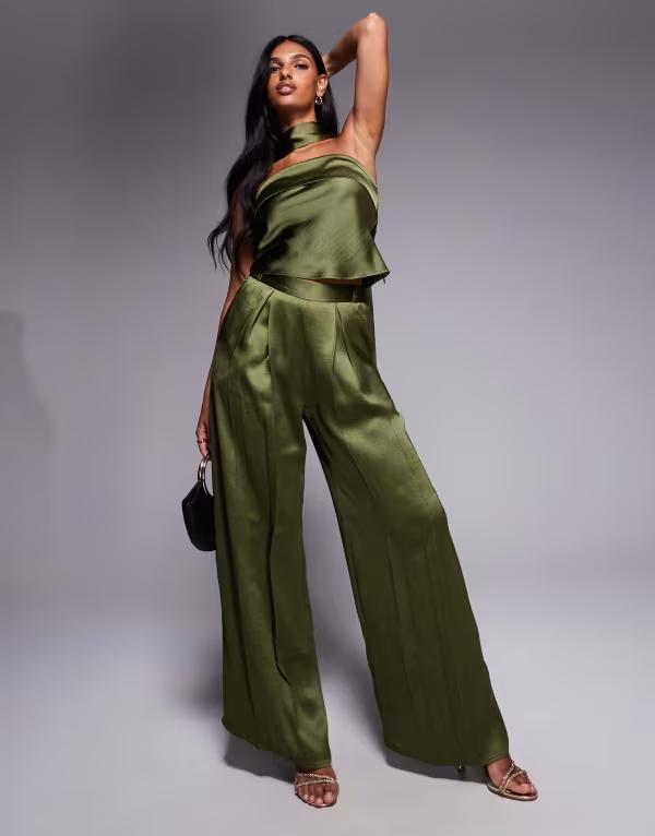 ティエフエヌシー レディース ボトムス カジュアルパンツ TFNC tailored pants in Olive オリーブ|ReVida 店