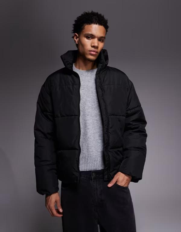 アダプト メンズ アウター 上衣・上衣 ADPT padded puffer jacket Black 黒いこと コート・ジャケット-メンズファッション
