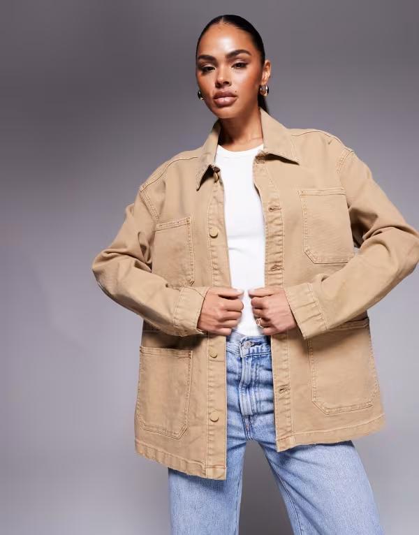 グッドアメリカン レディース アウター ジャケット・ブルゾン Good Americanvas jacket Good Khaki 001 カーキ|ReVida 店