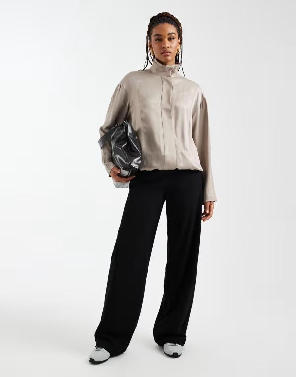 ベロモーダ レディース ボトムス 心地好いズボン下 Vero Moda Talloose pull on pants Black 黒いこと