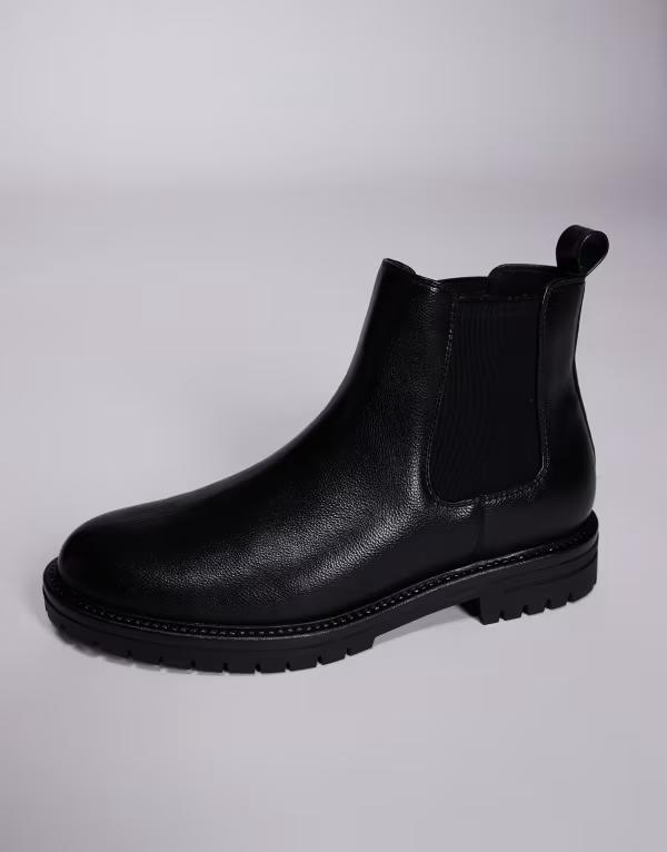 エイソス メンズ シューズ ブーツ・レインブーツ チェルシーブーツ チェルシー ASOS DESIGN Chelsea boots Black 黒いこと