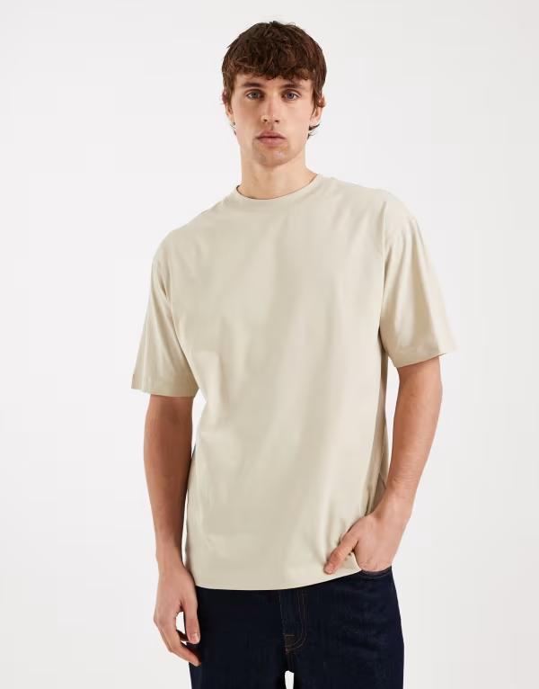 エイソス メンズ トップス Tシャツ ASOS DESIGN Essentials relaxed T-shirt Pelican ベージュ