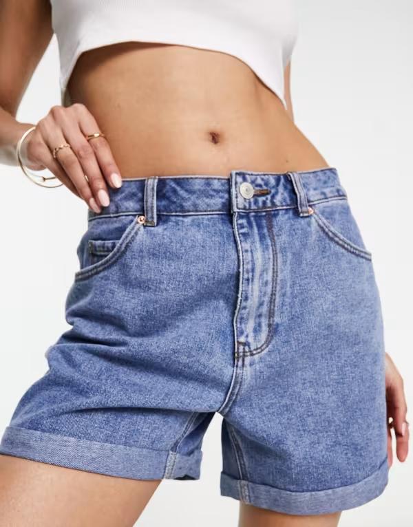 ヴェロモーダ レディース ボトムス ハーフパンツ・ショーツ デニム Vero Moda denim short in mediumed blue denim デニム｜ReVida 店