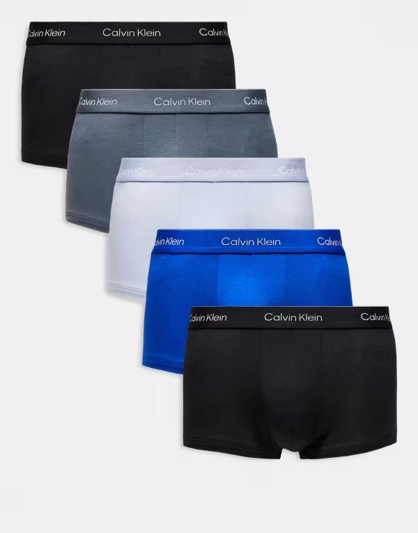 カルバンクライン メンズ アンダーウェア トランクス ローライズ コットン Calvin Klein Icon Cotton Stretch 5-pack low rise trunks and Multi マルチカラー
