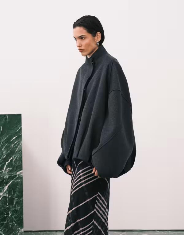 エイソス レディース アウター コート ASOS DESIGN premium short formal bubble hem coat in charcoal チャコール