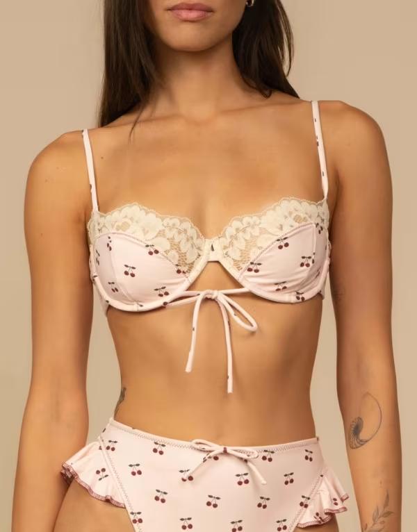 モンシー レディース 水着 トップのみ MONTCE lena bikini top in cherries