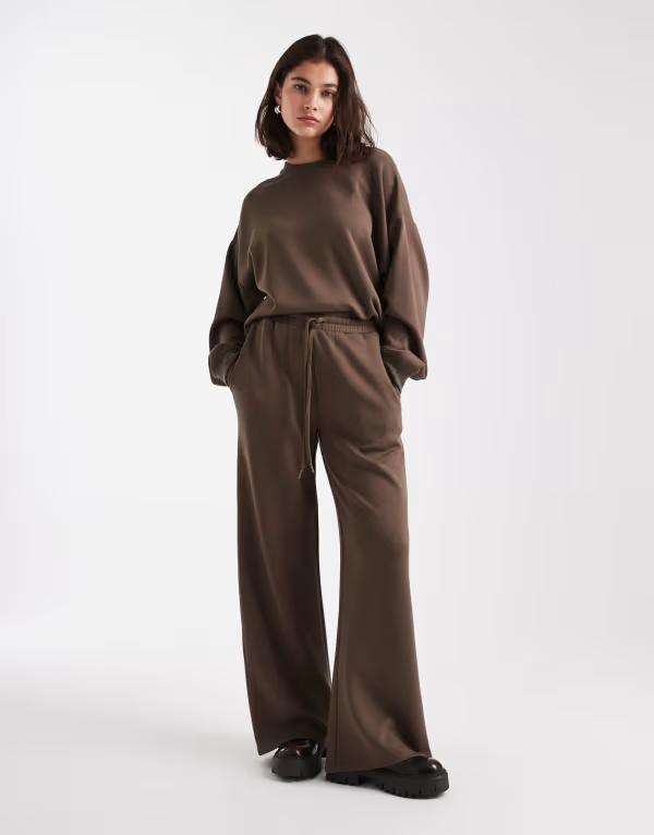 ブレーブソウル レディース ボトムス 心地好いズボン下 引っ切り無い スウェットパンツ アクアラング Brave Soul Straight Leg Sweatpants インチ Taupe インチ Scuba-Style Fabric Taupe トープ