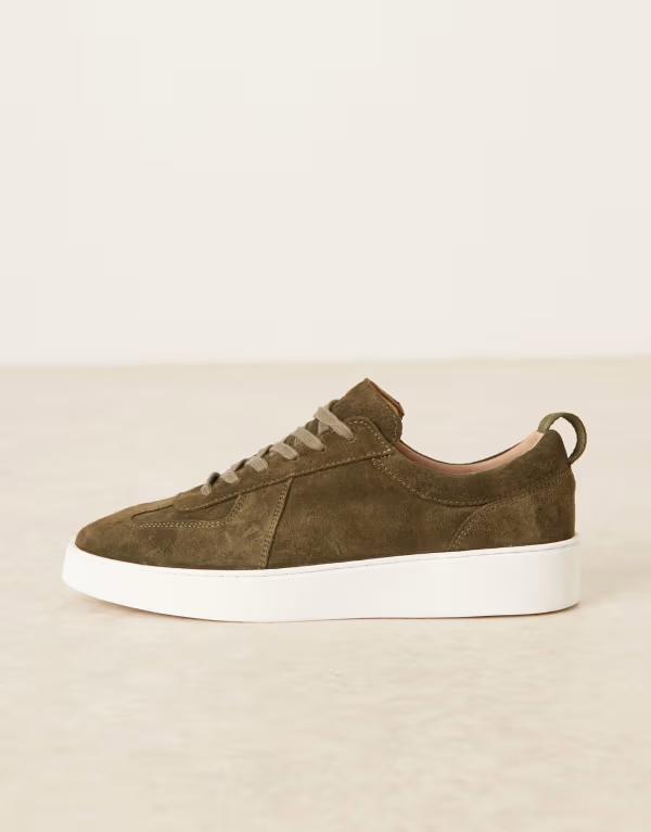 ノーク メンズ シューズ スニーカー スエード レザー NOAK made in Portugal sneakersuede and leather with white sole BROWN ブラウン
