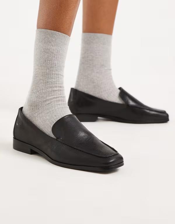 アルド レディース シューズ スリッポン・ローファー レザー Aldo Carrobreria loafers leather Black ブラック｜ReVida 店