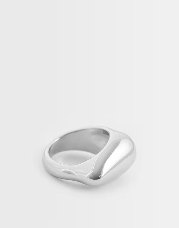 エイソス レディース アクセサリー リング ASOS DESIGN ring with round shape design tone SILVER シルバー 5,235円