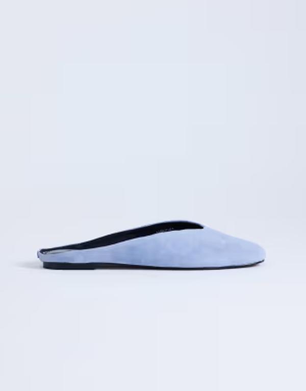 とっ始め販売店 レディース シューズ サンダル Topshop Atlas mule flat shoes BLUE 青み
