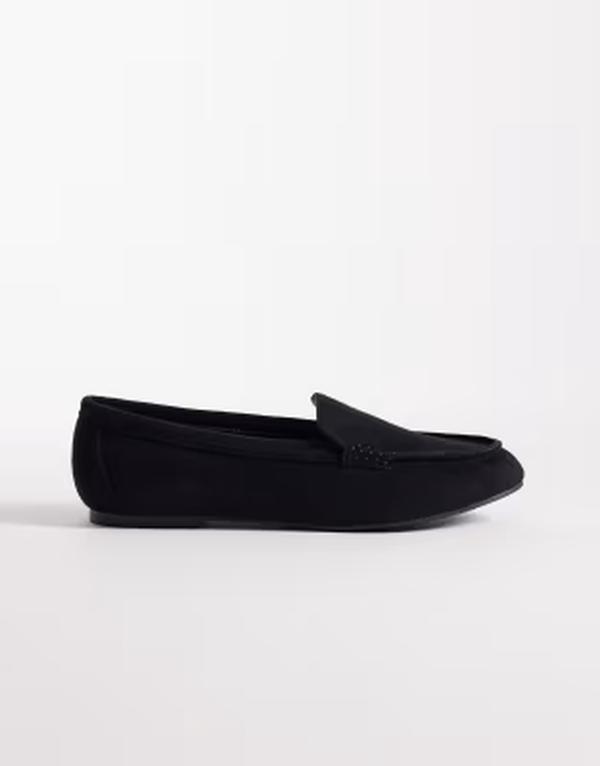 ロンドンレベル レディース シューズ スリッポン・ローファー スエード London Rebel Bailey loafers microsuede Black micro ブラック