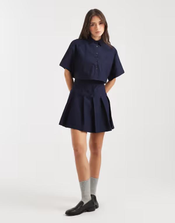 デイジーストリート レディース トップス ワンピース ミニ Daisy Street double layered mini dress NAVY ネイビー