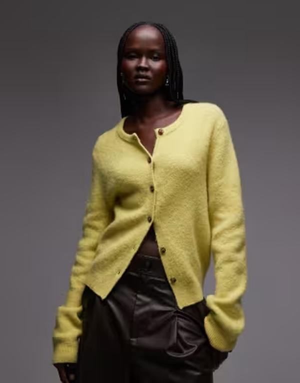 アンドアザーストーリーズ レディース アウター ジレー \u0026 Other Stories alpaca blend cardigan インチ lime 菩提樹