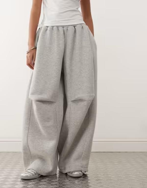 コルージョン レディース ボトムス カジュアルパンツ スウェットパンツ COLLUSION XL Baggy sweatpants Gray グレー