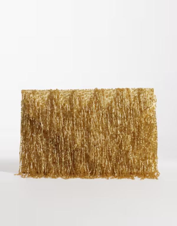 トゥルーデカデンス レディース バッグ True Decadence tassel embellished envelope clutch bag tone GOLD ゴールド|ReVida 店