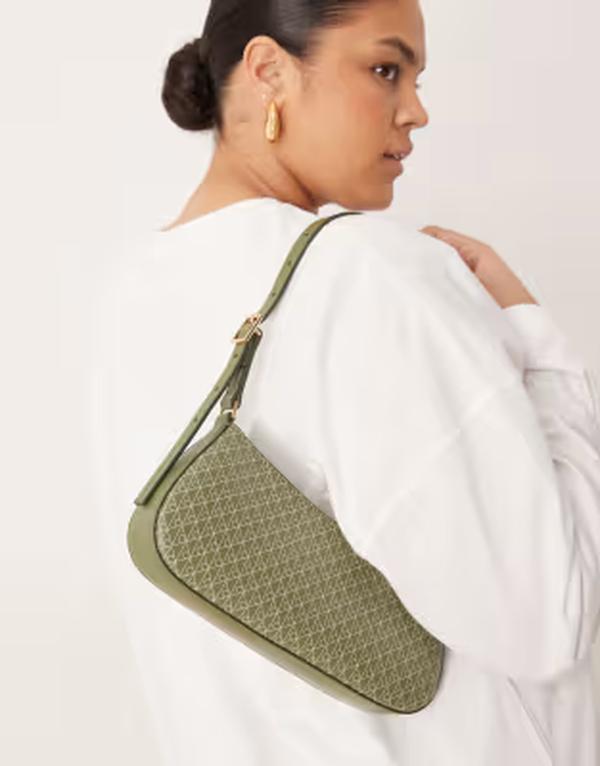 カルバンクライン レディース 御徒面子 刷り上げる ロゴタイプ デニム Calvin Klein Jeans logo print shoulder bag インチ olive OLIVINE AOP オリーブ