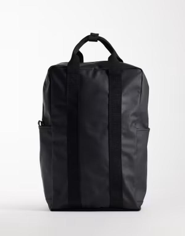 エイソス メンズ バッグ バックパック・リュックサック ASOS DESIGN rubberized backpack Black ブラック